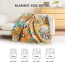 MSGKV Throw Blanket for Couch Cotton Muslin Breathable Leopard Animals Blanket 50"x60" Sofa Chair Blankets for All Seasons Lightweight Farmhouse Blankets Home Decor by CozyNest Decor