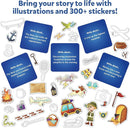 Skillmatics Storybook Art Kit - Create Adventure Stories, DIY Craft & Writing Kit with 300+ Stickers, Scrapbooking & Journal Activity, Gifts for Kids Ages 5, 6, 7, 8, 9, 10 by TinyTreasures Baby Boutique