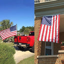 AZCOVER American Flag 5x8 FT Us Flag for Outside Heavy Duty Nylon American Flags for Outdoor with Embroidered Stars Sewn Stipes and Brass Grommets All Weather Lasting United States Flag by GreenHaven Gardens
