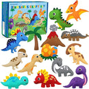 CiyvoLyeen Dinosaur Sewing Craft Kit DIY Kids Craft and Sew Set for Girls and Boys Educational Beginners Sewing Stuffed Animal Felt Plush Ornaments Set of 14 Sewing Kits for Kids Age 8 9 10 11 12 by TinyTreasures Baby Boutique