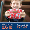 KeepGoing Travel First Aid Kit for Kids – 130 Pc. for Car, Home, Purse, Diaper Bag & Backpack with Latex-Free Bandages - Mini First Aid Kit Travel Size TSA-Approved by TinyTreasures Baby Boutique
