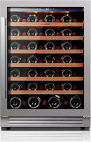 Ca'Lefort 24 Inch Wine Fridge, 54 Bottle Wine Cooler Refrigerator, 40-65°F Wine Refrigerator Glass Door, 3 LED Wine Fridge, Built-in or Freestanding Wine Fridge for Home/Bar/Kitchen (5.65 cu.ft) by CozyNest Decor