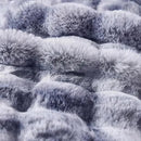BENVWE Fluffy Faux Fur Throw Blanket for Couch - Soft, Plush, Thick, Cozy, Fuzzy Luxury Minky Bubble Blanket for Home Living Room Decor, Gifts for Women, Tie-dye Light Grey, 51" x 63", 1100GSM by CozyNest Decor