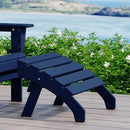 WestinTrends Dylan Outdoor Patio HDPE Adirondack Ottoman Footrest, Navy Blue by CozyNest Decor