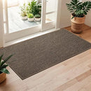 LEKEEPGO Door Mat 24"x47", Non Slip Door Mat Indoor Entrance, Rubber Backing Front Indoor Door mat Washable Absorbent Low-Profile Entryway Entry Resist Dirt Inside Door Mats, Brown by CozyNest Decor