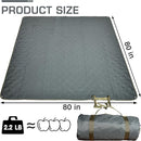 Waterproof Picnic Blanket 80 * 80 in Portable with Carry Strap for Beach Mat or Family Outdoor Camping Party, Park Blanket for Grass Park, Hiking, Travel by TinyTreasures Baby Boutique