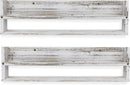 Brightmaison Polynez 30" Floating Shelves for Wall Decor, Kids Bookshelf, Nursery Book Shelves, Multiuse Shelf Set of 2 Wood Burnt White by TinyTreasures Baby Boutique