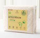 Luxury Waterproof Organic Mattress Protector King - Organic Cotton Breathable Mattress Pad Cover - New 380 GSM Comfort - Deep Pocket - Jersey Cotton Skirt - Fitted Comfort by TinyTreasures Baby Boutique
