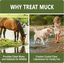 Muck Reducer - 15LB Natural Sludge Solution Tablets for Ponds & Lakes, Away Muck & Odor Control, Safe for Aquatic Life, Wildlife & Recreation, Treats Up to 90,000 Sq Ft by GreenHaven Gardens