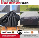 Unicook 28 Inch Griddle Cover for Blackstone and Nexgrill Cooking Station, Heavy Duty Waterproof Flat Top BBQ Grill Cover with Sealed Seam, Includes Support Pole, Black by GreenHaven Gardens