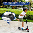 Caroma Electric Scooter for Kids Ages 6-12,150W/180WMotor,10 MPH Max Speed & 7 Miles,Colorful Lights,Adjustable Height & Speed,LED Display,Foldable Kids Electric Scooter 132 Lbs Max Load,Idea Gift by TinyTreasures Baby Boutique
