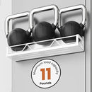 16.9 Inch Wide Large Capacity Magnetic Spice Rack for Refrigerator, 4 Pack Metal Fridge Shelf, White by CozyNest Decor