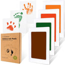 4-Pack Inkless Baby Hand and Footprint Kit - Mess Free Ink Pad for Newborn Keepsake, Dog Nose & Paw Print Kit, Clean Touch Ink Pad for Baby Hand & Footprints, Ideal New Mom Gifts (Autumn) by TinyTreasures Baby Boutique