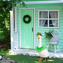 St. Patrick's Day Porch Goose Outfit 23"/ 17'' Statue Tuxedo Bandana Top Hat Cloth for Goose Lawn Decoration(Collar) by GreenHaven Gardens