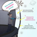 SkyBound 14 FT 12 FT 10FT 8FT 6FT Springless Trampoline for Kids and Adults - Recreational Trampolines with AntiRust Coating - Bungee Cords Outdoor Trampoline for Kids - No-Gap Design Zipper System by TinyTreasures Baby Boutique