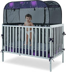 Porayhut Portable Baby Crib Net Safety Mesh Tent,Pop up Infant Mosquito Net, See Through Canopy Netting Cover for Baby&Toddler to Keep Baby from Climbing Out. by TinyTreasures Baby Boutique