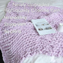 Maetoow Chenille Chunky Knit Blanket Throw (60×80 Inch), Handmade Warm & Cozy Blanket Couch, Bed, Home Decor, Soft Breathable Fleece Banket, Christmas Thick and Giant Yarn Throws, Purple by CozyNest Decor