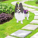 Grey and White Pomeranian Dog Planter Plant Pots,Cute Garden Dog Flower Planter,Dog Planters Birthday Gifts for Women,Office,Indoor/Outdoor Decor（9.45 * 6.65 * 12.13in） by GreenHaven Gardens