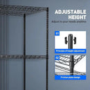 5 Tier Wire Shelf Shelving Unit, 60"x 24"x82" Metal Storage Shelves, Heavy Duty Garage Storage Shelves with Wheels, Chrome 3000LBS Capacity Wire Shelf Rack for Restaurant, Garage, Pantry, Kitchen by CozyNest Decor