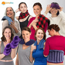 SunnyBay Small Microwave Heating Pad, Microwavable Versatile Cold/Heated Neck and Shoulder Wrap for Back Pain and More, Moist Heat Cotton-Fleece Pad, 6x11 Inches, Meadow & Melody Flowers, Pack of 2 by CozyNest Decor