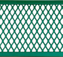 Global Industrial 6’L Rectangular Picnic Table, Expanded Metal, Green Thermoplastic Coating, Attached Benches, 1-1/2” Umbrella Pole Hole, Outdoor-Rated, 1000 lb Capacity, 72” x 30” Tabletop by GreenHaven Gardens