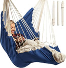 Hanging Hammock Chair Swing – Hanging Chair Outdoor & Indoor - Hammock Swing Chair – Quick & Easy Setup with Hardware Kit – Durable & Spacious Full Body Support – Holds 440 Lbs by GreenHaven Gardens
