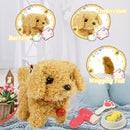 Plush Toys Walking Dog Toys That Can Walk, Bark and Wag Tail,Interactive Electronic Pet Toys Puppy with Leash,Easter Christmas Birthday Gift for Toddlers Kids by TinyTreasures Baby Boutique