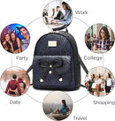 I IHAYNER Girls Bowknot Cute Leather Backpack Mini Backpack Purse for Women by TinyTreasures Baby Boutique