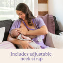Lansinoh Silicone Milk Collector Breast Pump for Breastfeeding with Suction Base, 4 Ounces, Portable and Lightweight, With Neck Strap and Protective Lid, 1 Count by TinyTreasures Baby Boutique