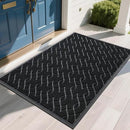Yimobra Front Door Mat Outdoor Indoor 60x36, All-Season, All-Weather, Heavy Duty Welcome Door Mats Outside Entrance, Non Slip Porch Patio Entrance Mat, Black by CozyNest Decor