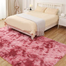 Luxury Area Rug, 6x9 Rugs for Living Room, Ultra Soft Rugs for Bedroom, Non-Slip Indoor Carpet for Nursery, Kids Room, Playroom, Home Decor, Tie-Dyed Dark Pink by TinyTreasures Baby Boutique