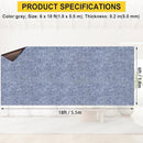 Marine Carpet,6 FT x 18 FT Blue-Gray Indoor Outdoor Carpet 0.2" Thick Boat Carpet with Water-Proof TPE Backing, Non-Slide Outdoor Marine Carpet Roll for Home, Patio, Porch, Deck by CozyNest Decor