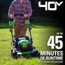 Greenworks 40V 21" Brushless Cordless (Self-Propelled) Lawn Mower (75+ Compatible Tools), 5.0Ah Battery and Charger Included by GreenHaven Gardens