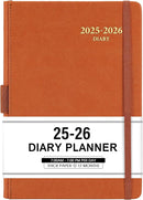 2025-2026 Appointment Book & Planner - Jul 2025 - Jun 2026, Daily Hourly Planner, 5.75" X 8.25", 60-Minute Interval, Faux Soft Leather Cover, Premium Paper, Academic Calendar with Pen Loop, Inner Pocket by TinyTreasures Baby Boutique