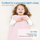 TotAha Toddler Sleep Sack 1.0 TOG for 2T-3T-4T, Premium Soft Wearable Blanket Baby Sleeping Bag with 2-way Safe Zipper for Girl Boy by TinyTreasures Baby Boutique