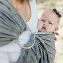 Hip Baby Wrap Ring Sling Baby Carrier for Infants and Toddlers - Beautiful, 100% Soft Cotton Baby Wraps Carrier For Babies 8-35 lbs - Perfect Baby Shower Gifts Moms And Dads - Nursing Cover (Midnight) by TinyTreasures Baby Boutique