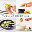 Black and Gold Kitchen Utensils Set - 23-Piece Luxury Kitchen Accessories Includes Gold Measuring Cups, Spoons, Silicone Cooking Utensils and Tools for Baking, Cooking, and Stylish Kitchen Decor by CozyNest Decor