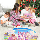 Floor Puzzles for Kids Ages 4-6, 70 Pieces Large Round Unicorn Princess Floor Puzzle Unicorn Jigsaw Puzzle Toy for 3 4 5 6 Toddler Girls - Educational Christmas, Birthday Gift by TinyTreasures Baby Boutique
