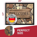 Floor Mat - for Indoor and Outdoor Use - Doormat - Non-Slip - Front Door Shoe Scraper - Size: 17x29 by CozyNest Decor