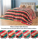 GONAAP Fuzzy Faux Fur Throw Blanket Stripe Red Brown Super Soft Cozy Plush Fuzzy Shaggy Blanket for Couch Sofa Bed (Stripe Red Brown, Throw(50"x60")) by CozyNest Decor