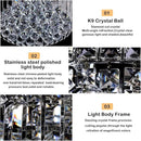 4-Light Crystal Flush Mount Chandelier Light Fixture with K9 Crystals Modern Ceiling Lights Elegant Pendant Lamp for Bedroom,Hallway,Bar,Living Room,Dining Room,H5.9 xW13.7(Bulbs Not Included) by CozyNest Decor