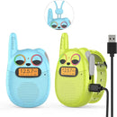 Qniglo Walkie Talkies for Kids Rechargeable 2 Pack,Christmas Birthday Gifts Toys for Age 3-12 Boys Girls, Long Range Kids Walky Talky with FM Radios for Family Adventure Camping Hiking Spy Games by TinyTreasures Baby Boutique