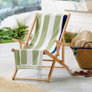 Great Bay Home 100% Cotton Velour 4 Pack Beach Towels 30" x 60" - Green/White Cabana Stripe Pool Towels - Quick Dry, Large Swim Towels by TinyTreasures Baby Boutique