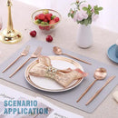Matte Rose Gold Silverware Set for 6,Modern Stainless Steel Brushed Cutlery Set,30-Pieces Heavy Duty Flatware Set,Knives Spoons and Forks Set Utensils Set, Satin Finish, Dishwasher Safe by CozyNest Decor