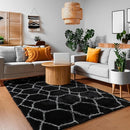 ONASAR 5x7 Area Rugs for Living Room Bedroom, Washable Fluffy Black and White Rug, Geometric Boho Soft Plush Shaggy Floor Carpet Mat for Nursery Kids Girls Boys Teen Dorm Home Decor Aesthetic by TinyTreasures Baby Boutique