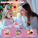 Karaoke Machine for Kids & Adults, Portable Bluetooth Mini Karaoke Speaker with 2 Wireless Microphone and Lights, Birthday Gifts for Girls & Boys, Toys for Girls, Family Home Party (Pink) by TinyTreasures Baby Boutique