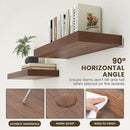 Deep Floating Shelves for Wall | 30 Inch Wide x 12 Inch Deep Floating Shelves | 30W x 12D Rustic Walnut Wide Wall Shelves | Bookshelf Laundry Shelf TV Shelf by CozyNest Decor