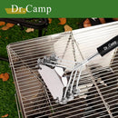 2 PCS Stainless Steel BBQ Grill Brush,BBQ Brush,Grill Scraper, Grill Brush for Outdoot,Grill Cleaning Brush, Barbecue Tool Set with Big Handle for Outdoor Grill by GreenHaven Gardens