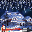 JMEXSUSS Christmas Icicle Lights for Outside: 800 LED White Icicle Lights Outdoor Waterproof - White Christmas String Lights for House Wedding Party Christmas Decoration by GreenHaven Gardens