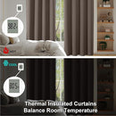 Simplebrand Ava Brown Blackout Curtains for Bedroom 96 Inches Long 2 Panels, Solid Thermal Insulated, Energy Saving Living Room Window Treatment Curtains Blackout Drapes, W40 x L96 Inch, Brown by TinyTreasures Baby Boutique